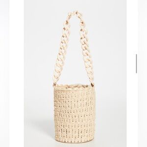 Caterina Bertini Chain Strap Small Bucket Bag